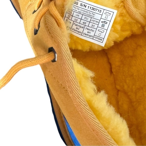 Ugg Chukka Shearling Boots Neumal Graphic Outline 13 Yellow - Picture 2 of 7